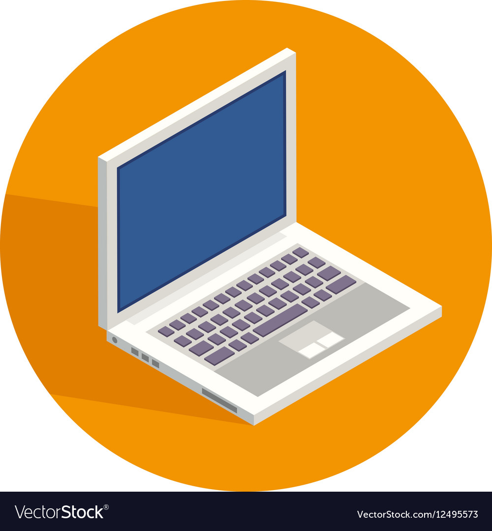 Modern Computer Icon - Notebook