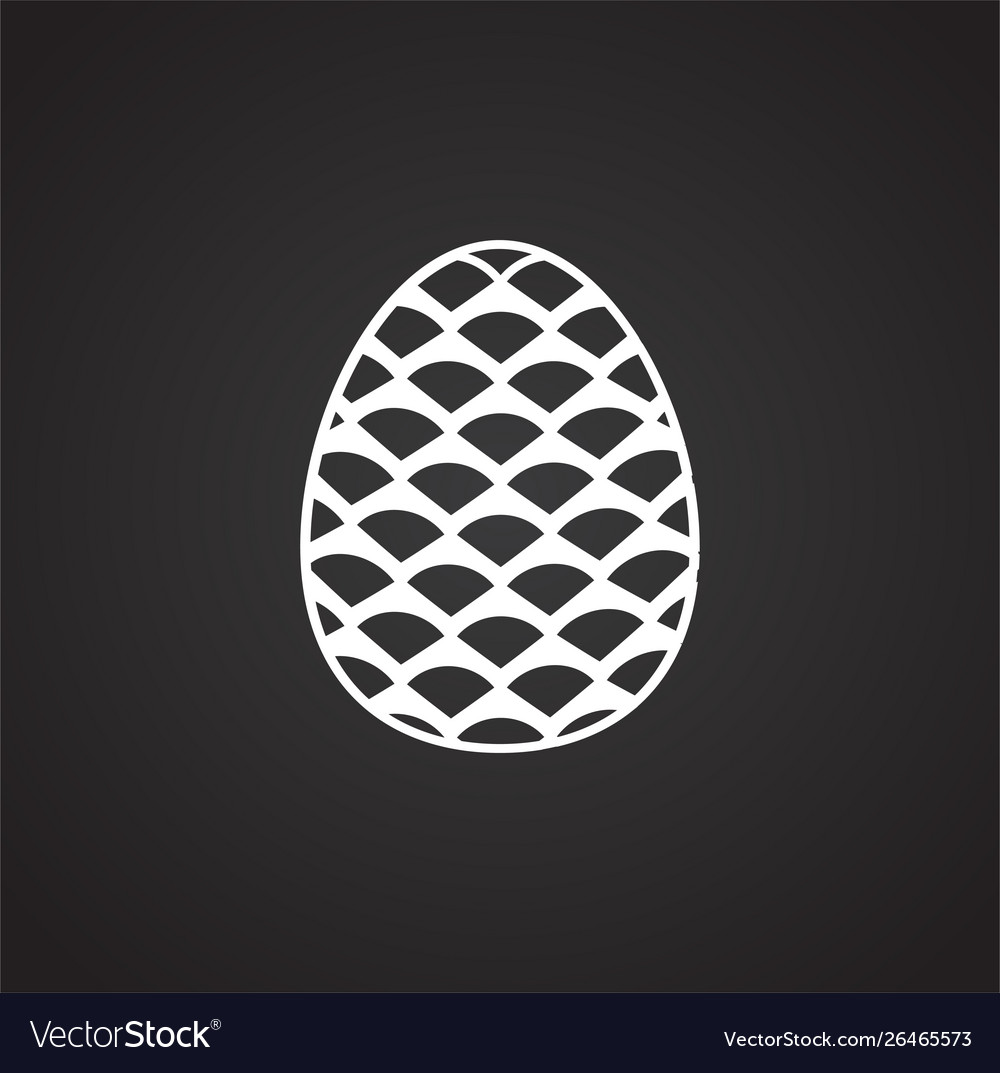 Pine cone icon on background for graphic and web vector image Pine cone icon on background for graphic and web