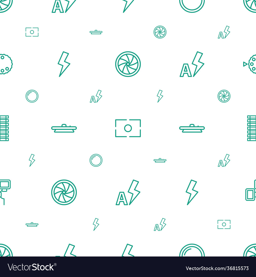 Shutter icons pattern seamless white background