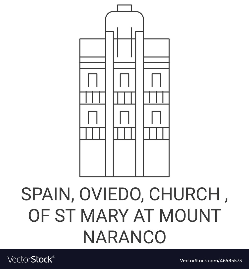 Spain oviedo church of st mary at mount naranco