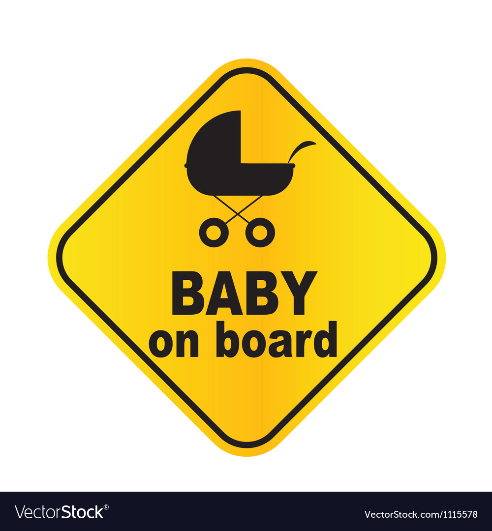 Baby on board sign