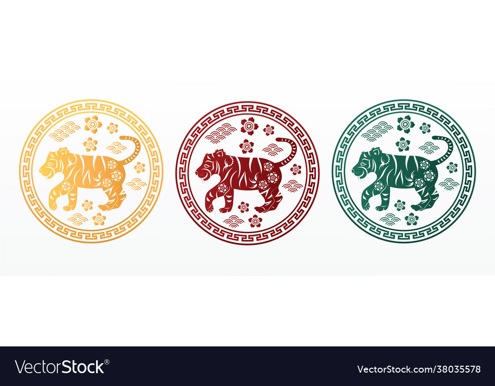 Chinese new year tiger symbol