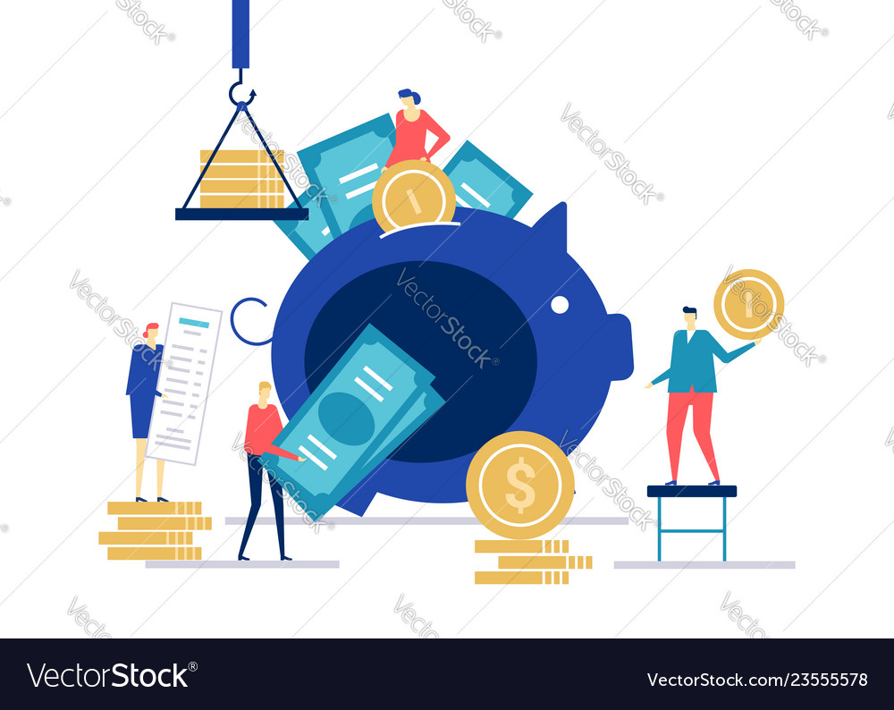 financial-management-flat-design-style-colorful-vector-image