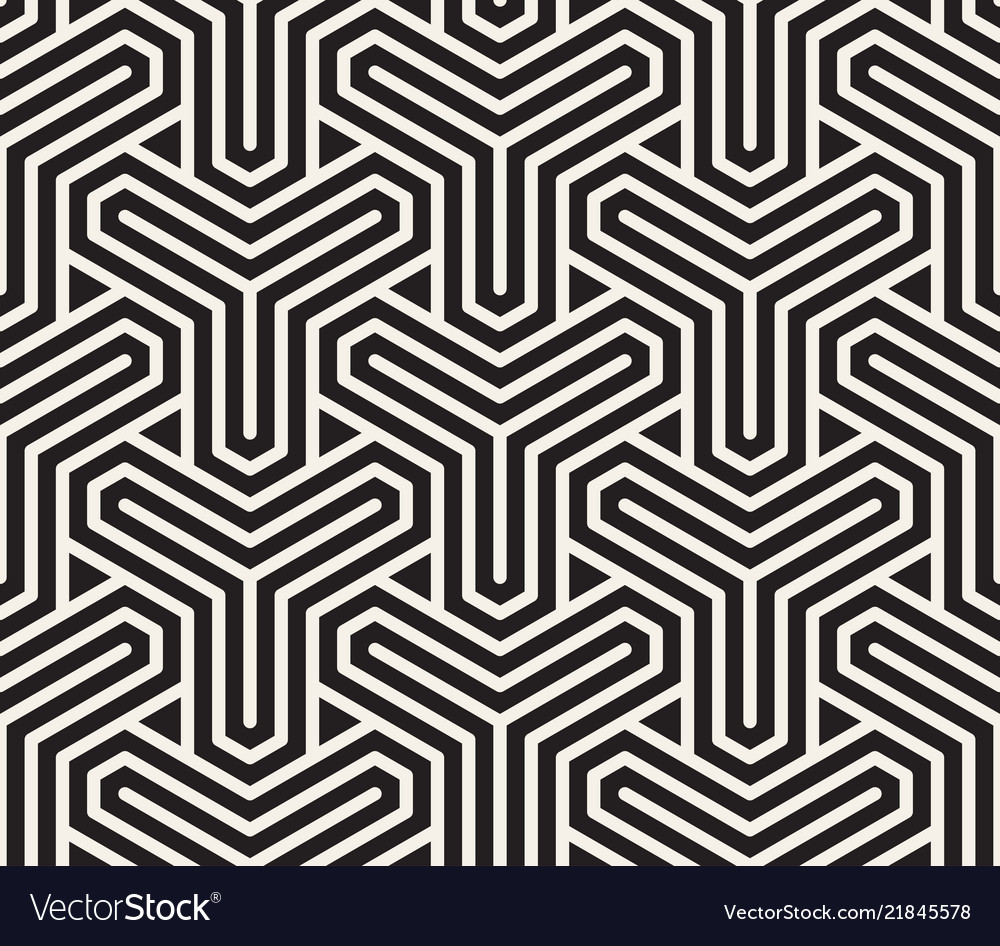 Geometric Line Tiling Pattern