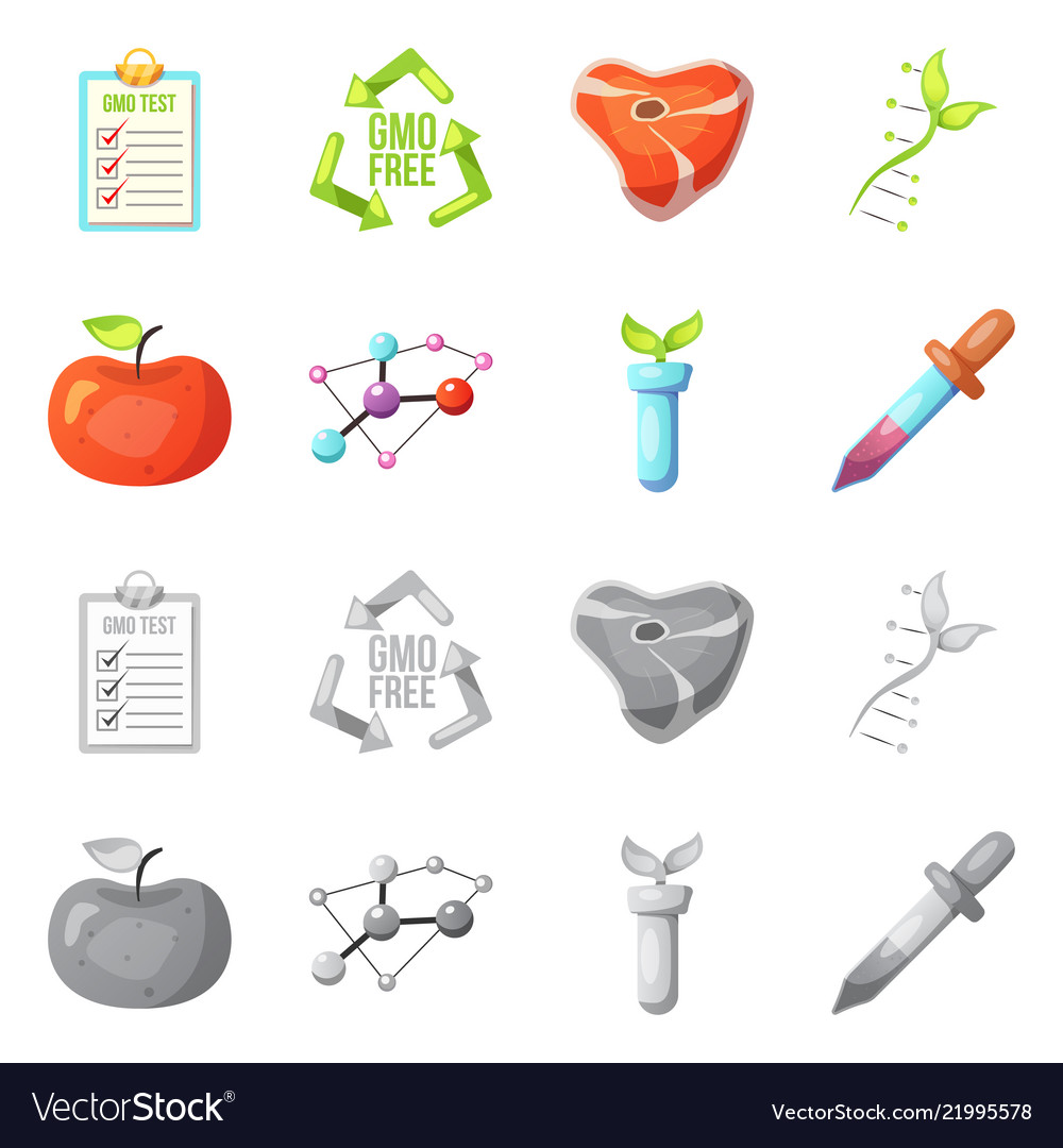 Isolated object of and sign collection vector image Isolated object of and sign collection
