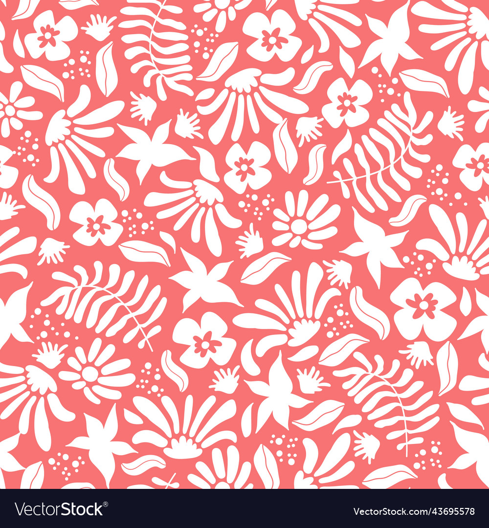 Minimal abstract organic seamless pattern vector image Minimal abstract organic seamless pattern
