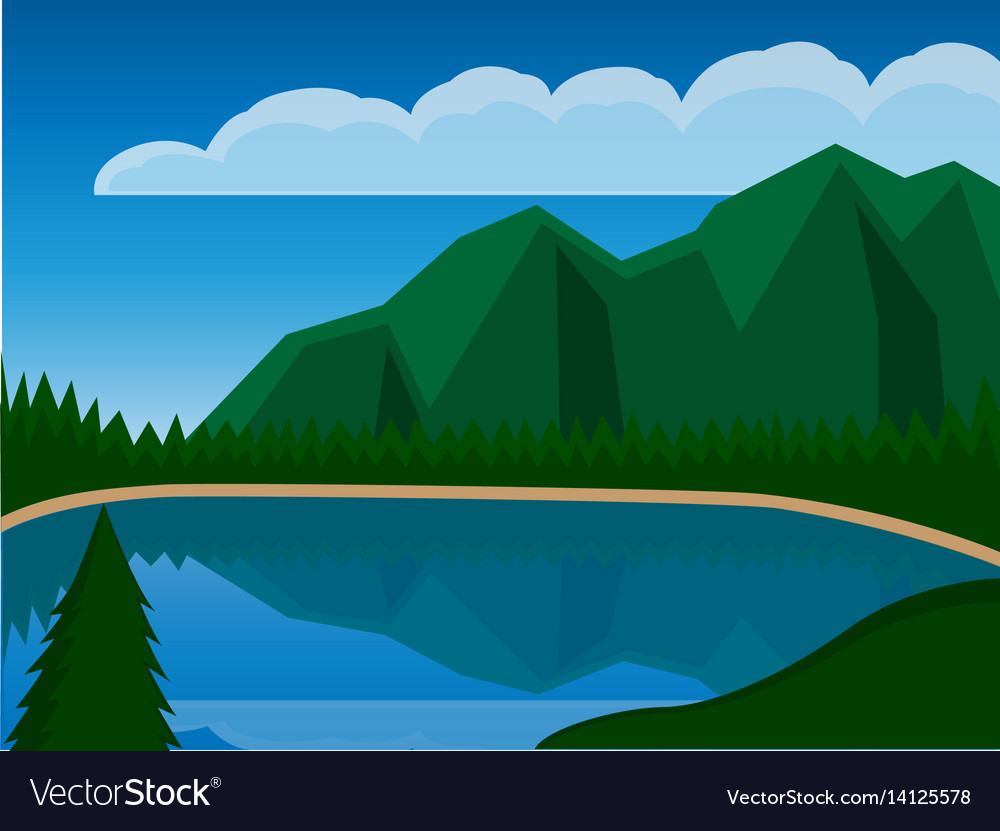 Mountain Background Royalty Free Vector Image - Vectorstock