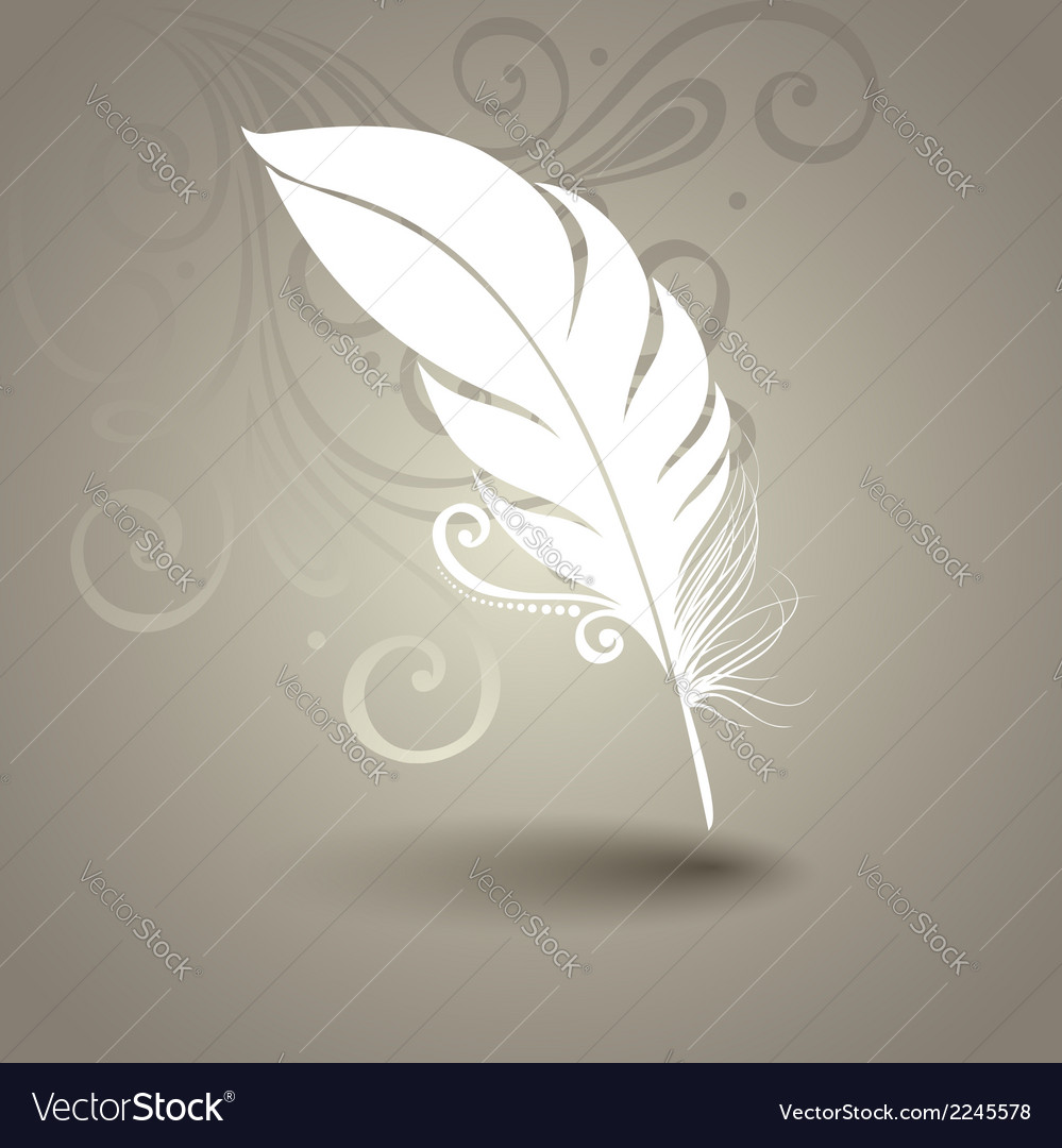Ornate Feather Background