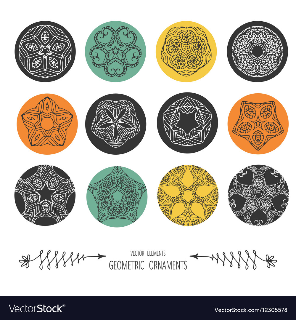Set of graphical design elements