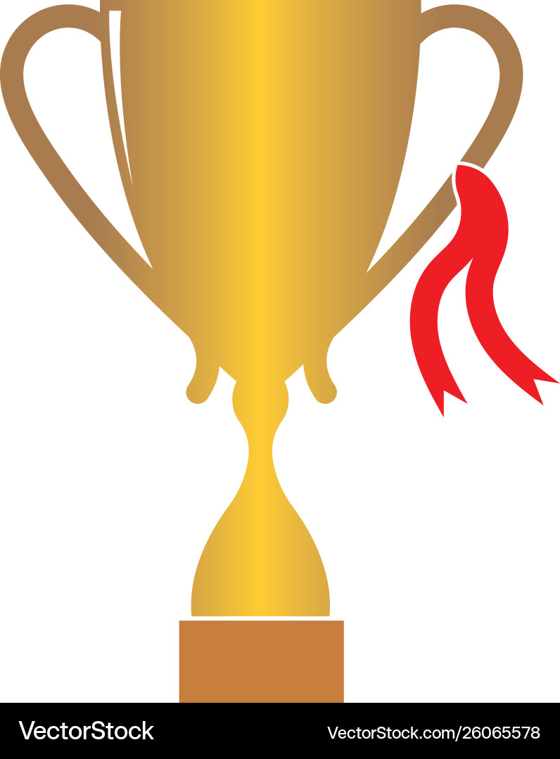 Trophy logo icon Royalty Free Vector Image - VectorStock