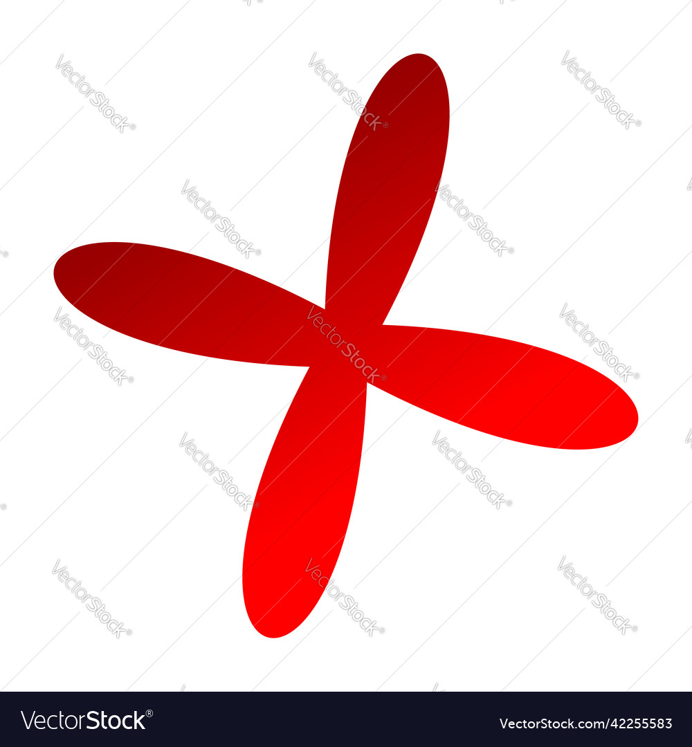 Abstract random geometric shape non figural vector image Abstract random geometric shape non figural