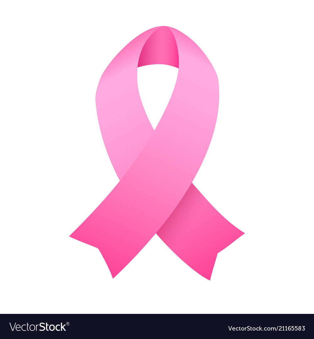 Breast cancer awareness ribbon template Royalty Free Vector