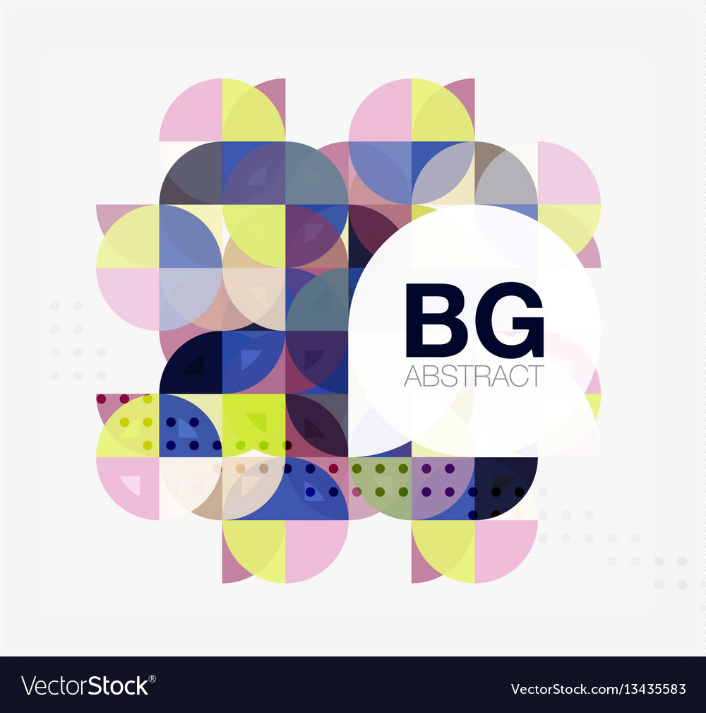Minimalistic circle composition background vector image Minimalistic circle composition background