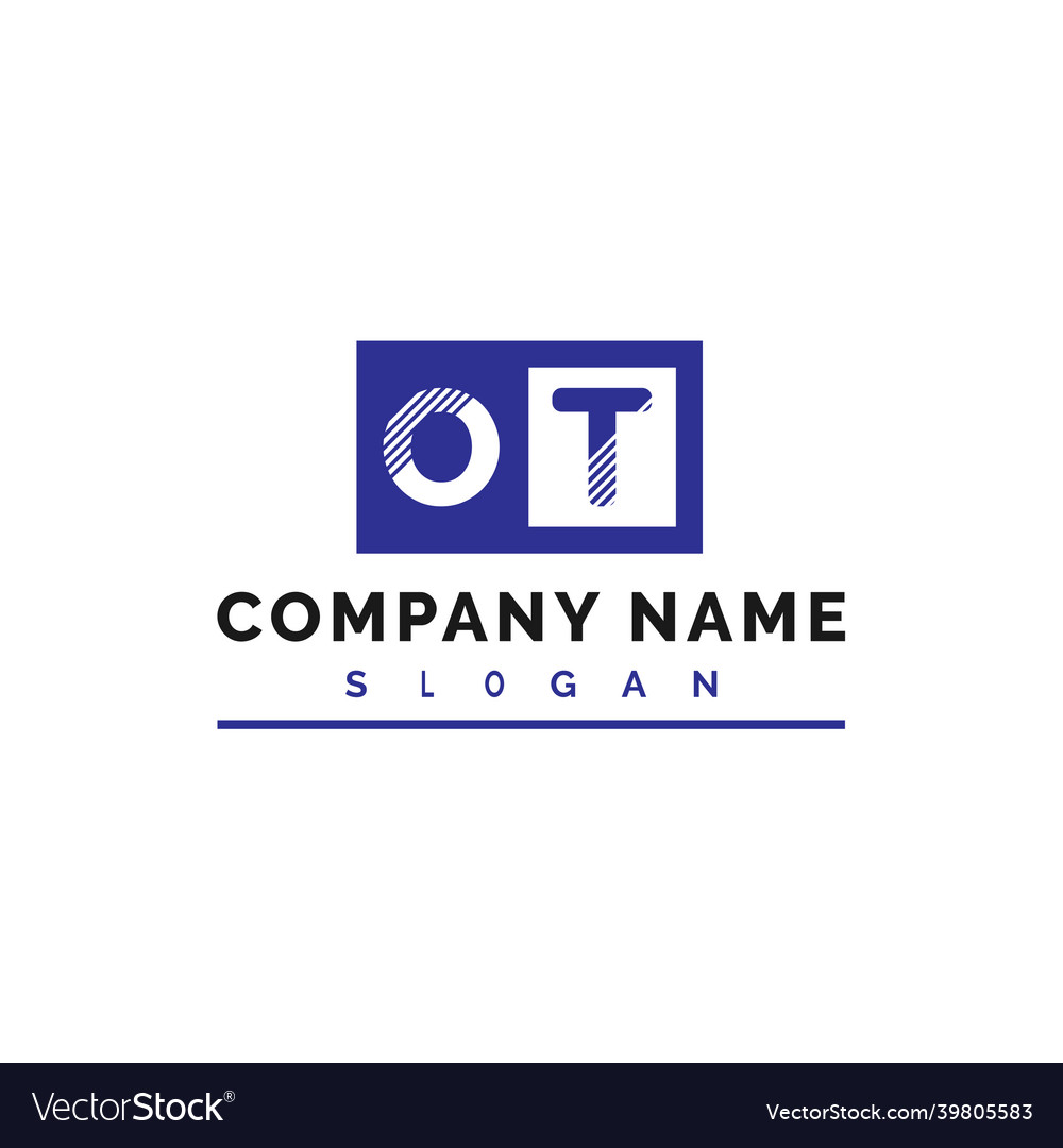 Ot logo design letter logo Royalty Free Vector Image