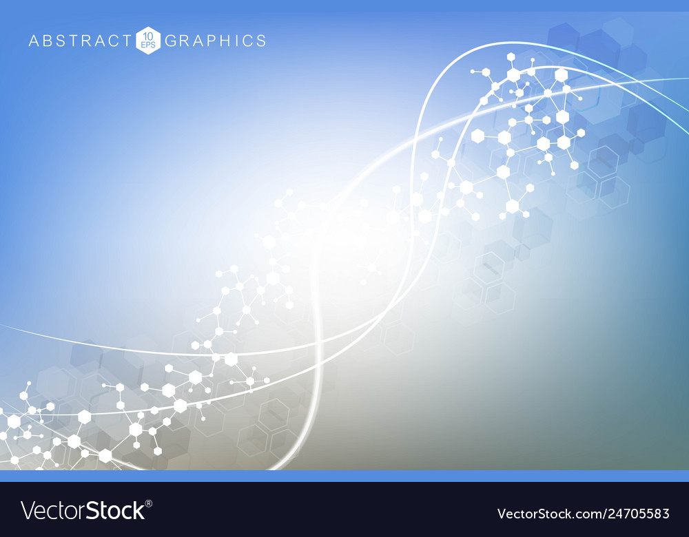 Science network pattern connecting lines and dots