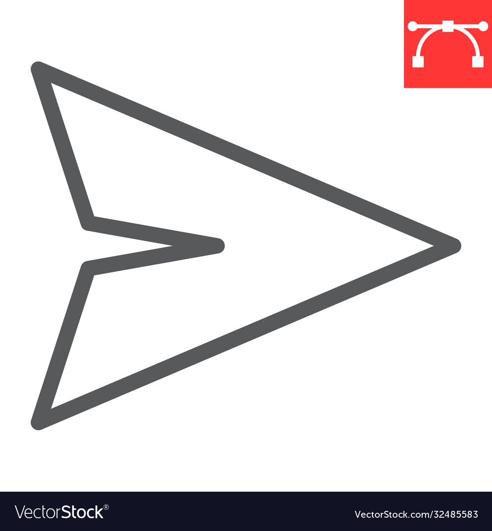 Send line icon ui and button paper plane sign