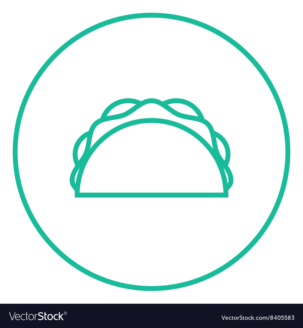 Taco line icon