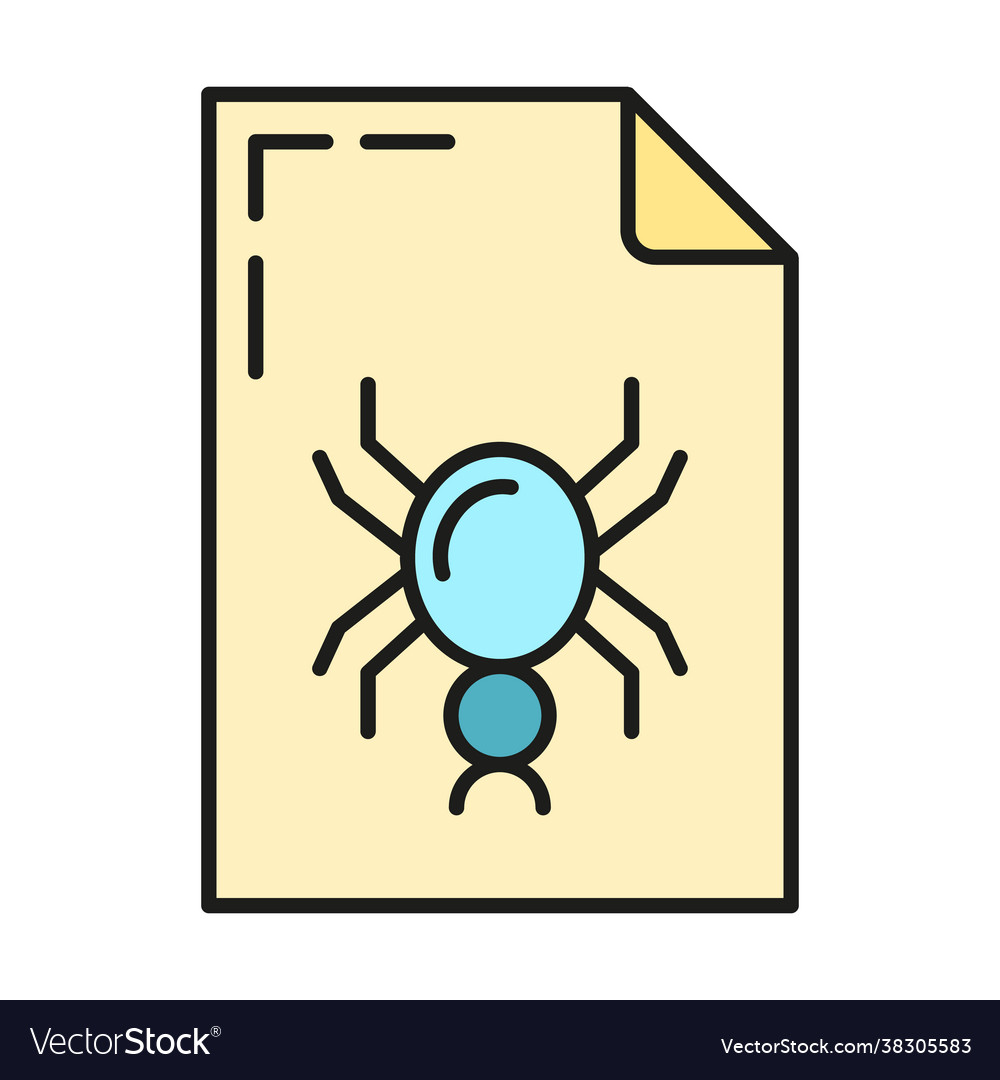 Virus attack online database computer technology vector image Virus attack online database computer technology