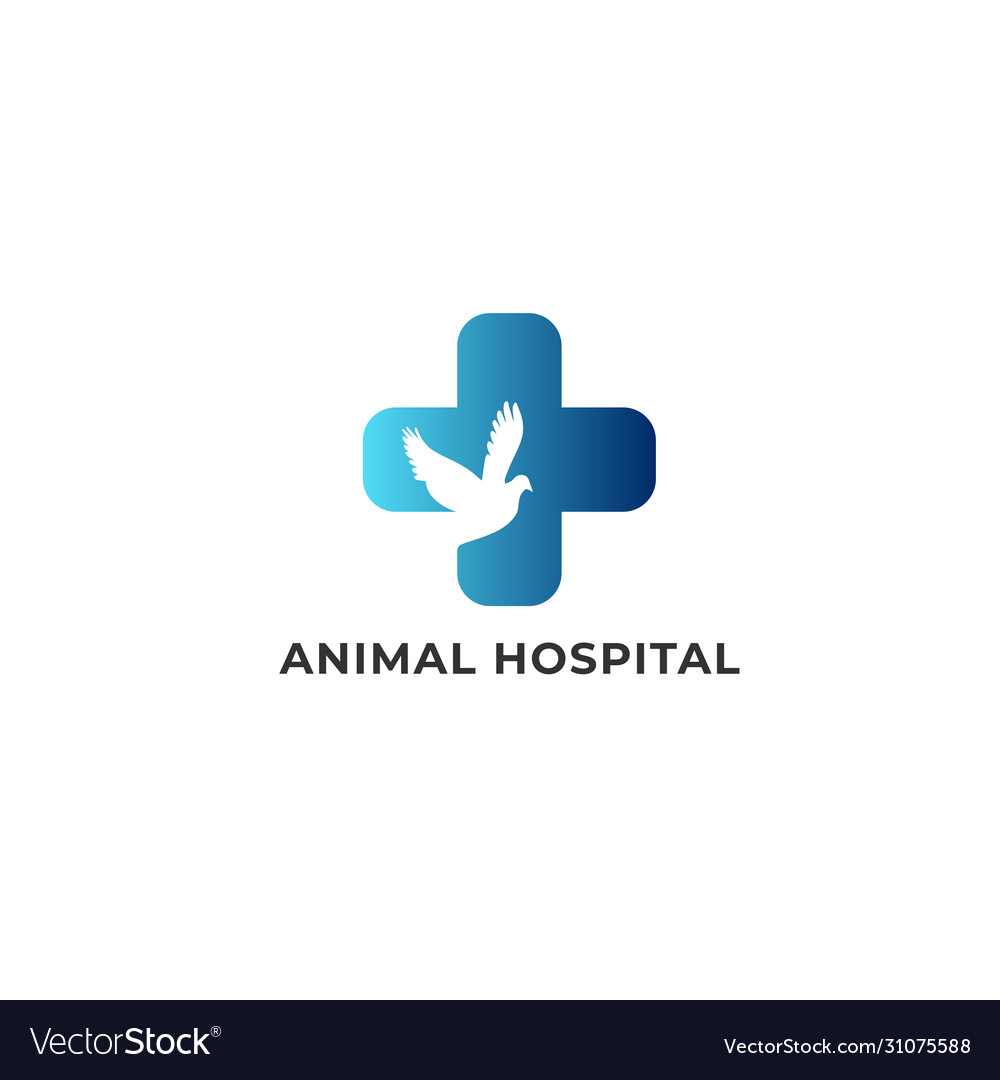 Animal hospital modern logo design