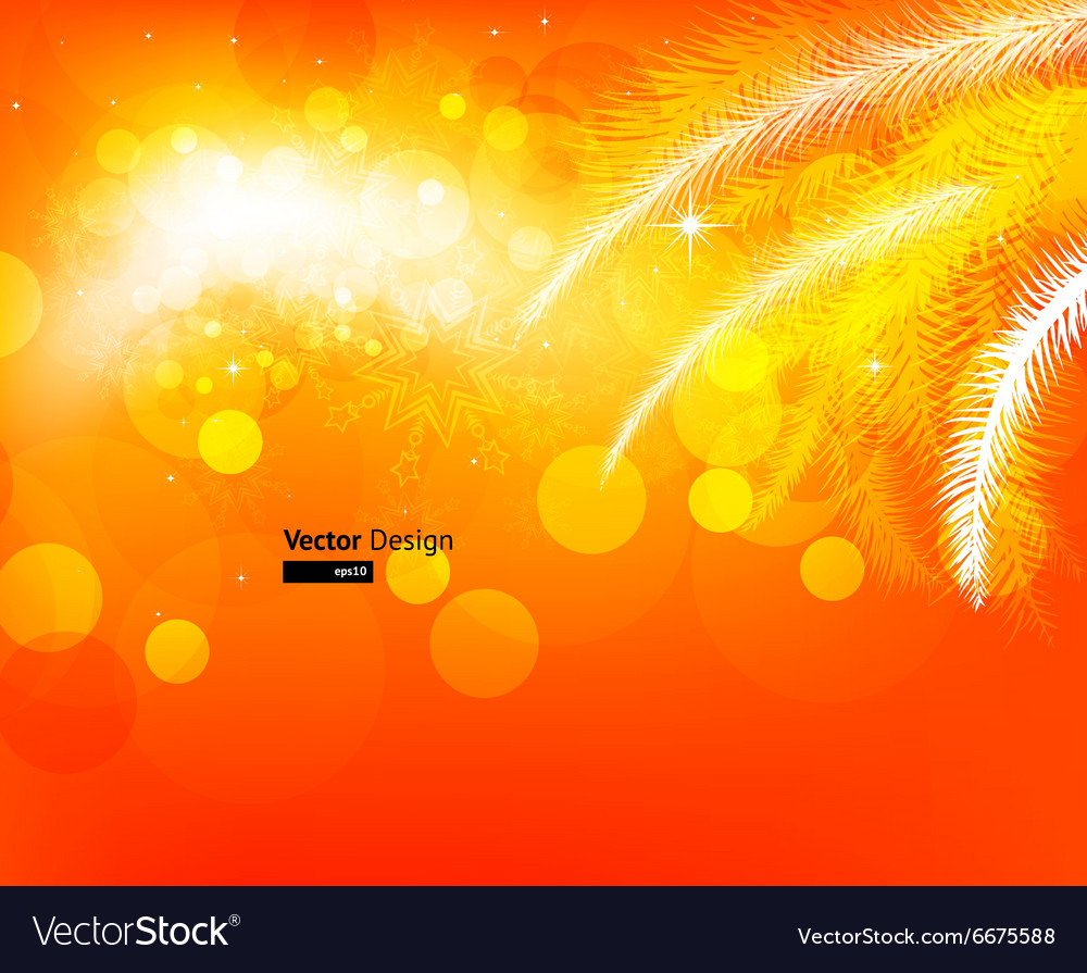 Bright orange christmas background