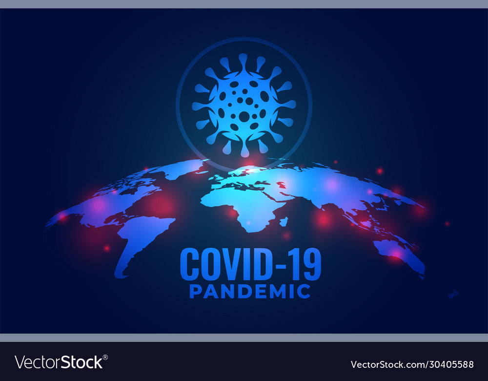 Covid-19 coronavirus global pandemic infection Vector Image