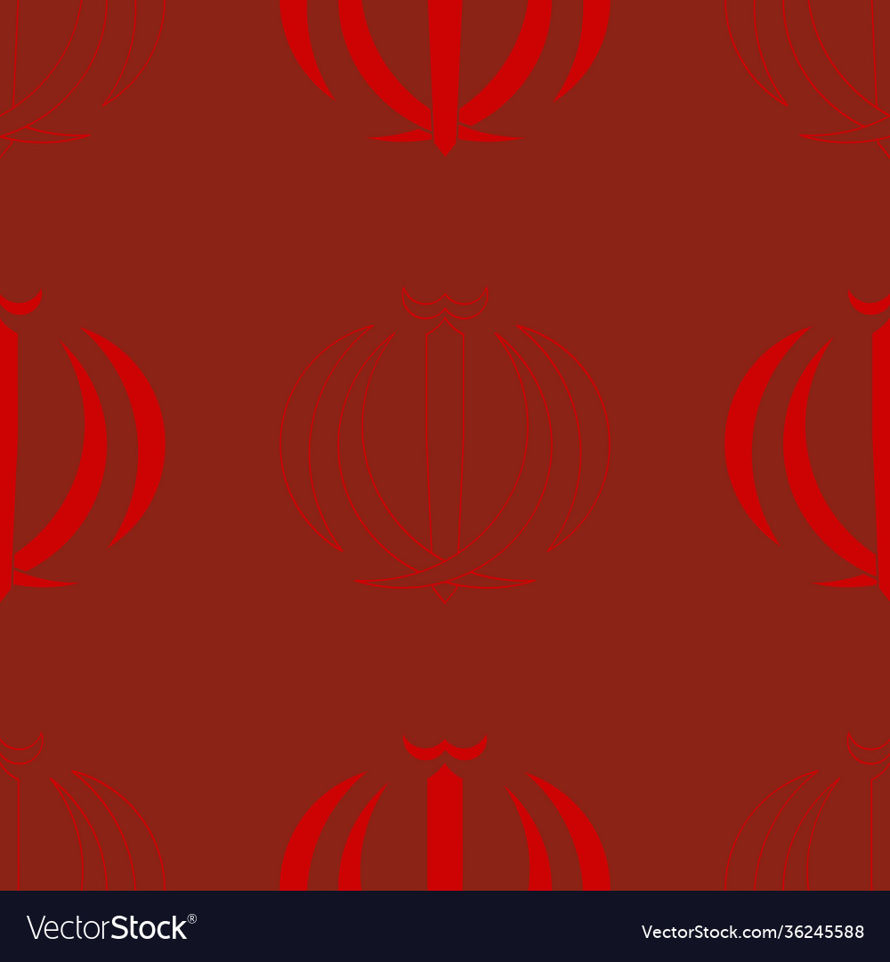Seamless pattern with emblem iran