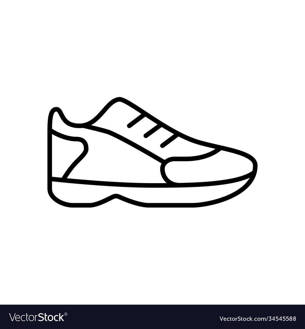 Sports and lifestyles shoes sneakers icon Vector Image