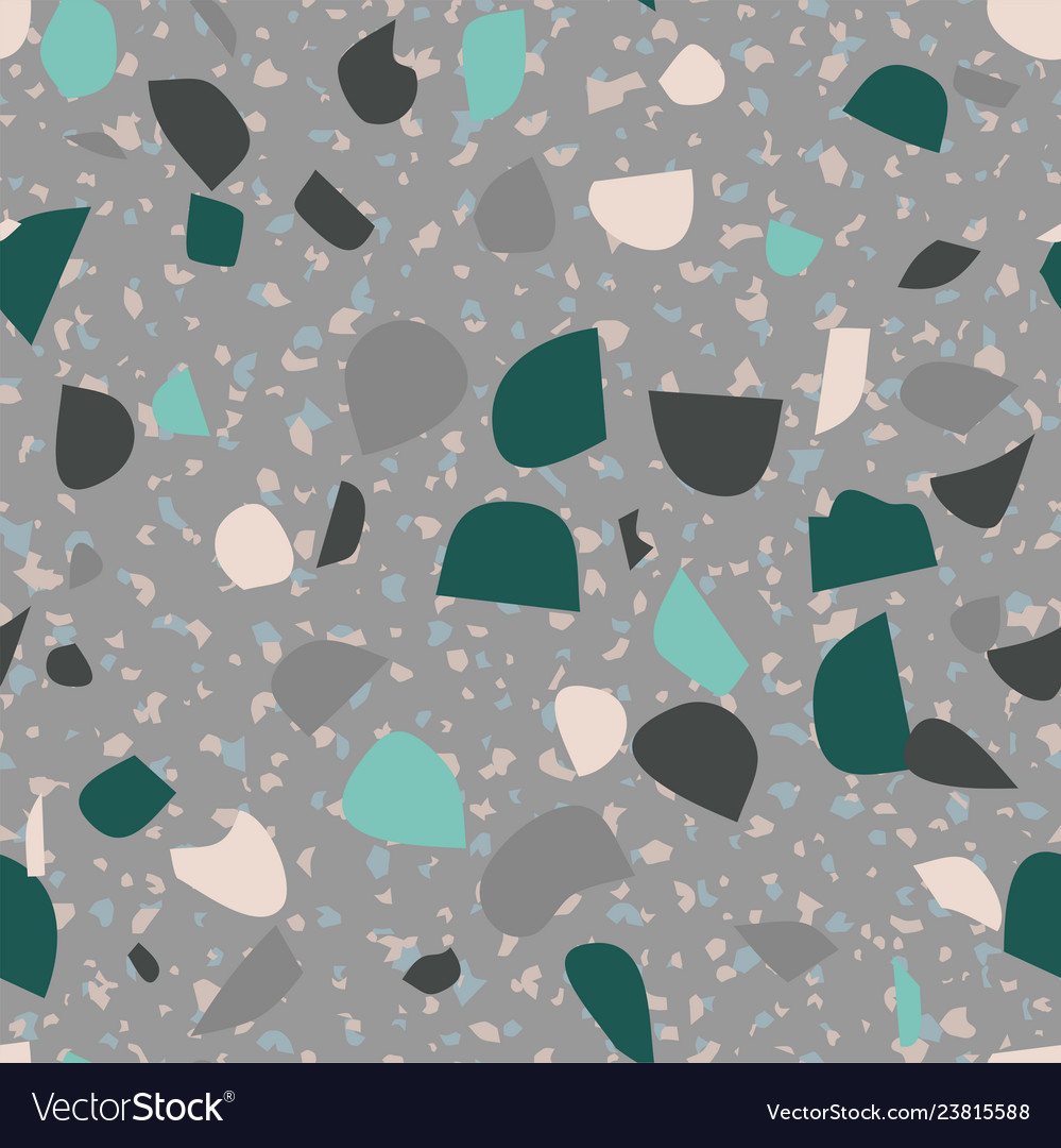 Terrazzo colorful seamless pattern abstract repeat vector image Terrazzo colorful seamless pattern abstract repeat