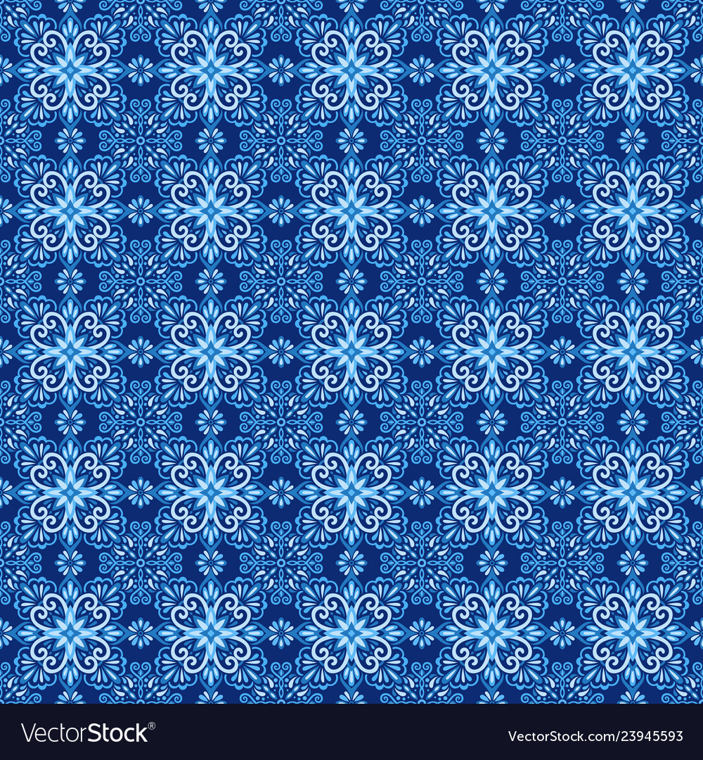 Azulejo tile seamless pattern