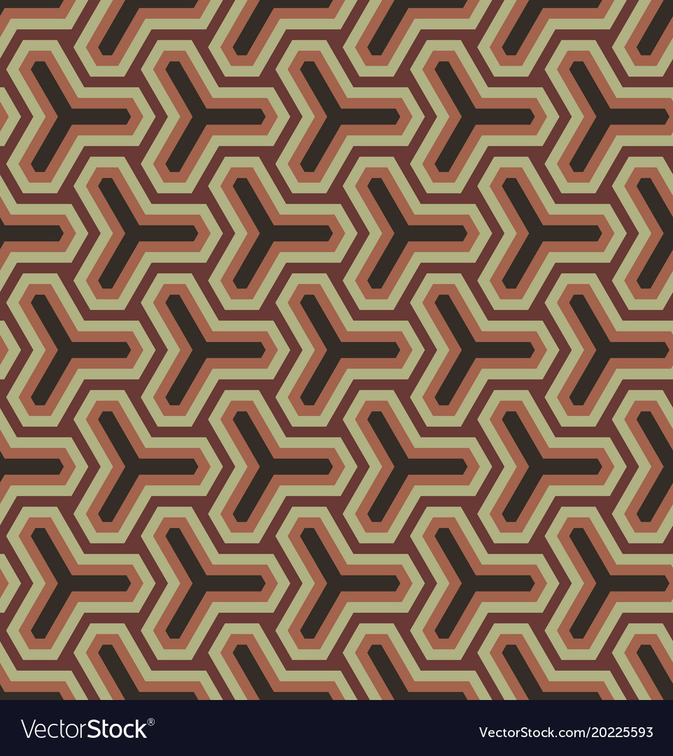 Geometric ornament based on a hexagonal grid
