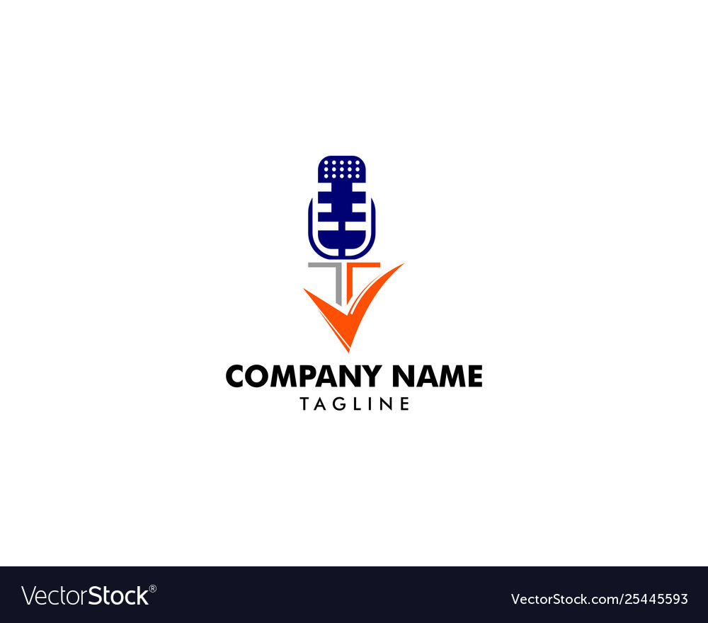 Letter t voice over logo icon design