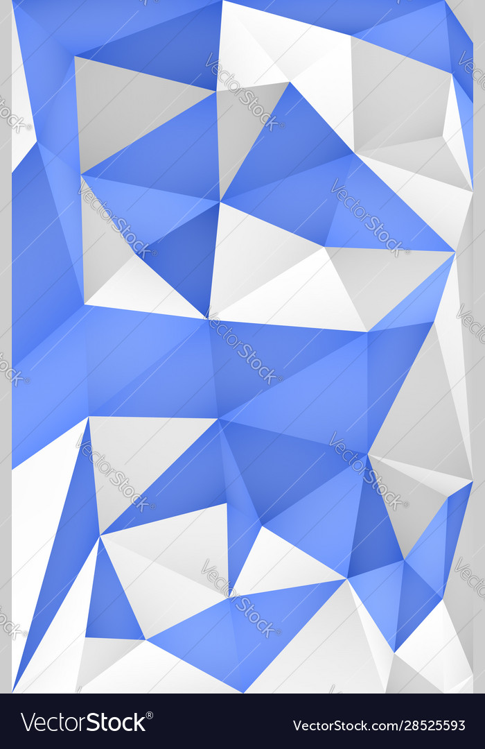 Multi-color geometric triangular low poly vector image Multi-color geometric triangular low poly