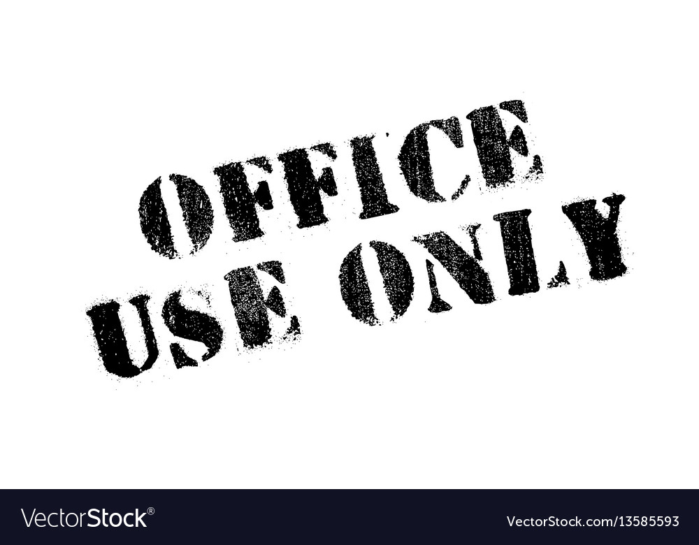 Office use only rubber stamp Royalty Free Vector Image
