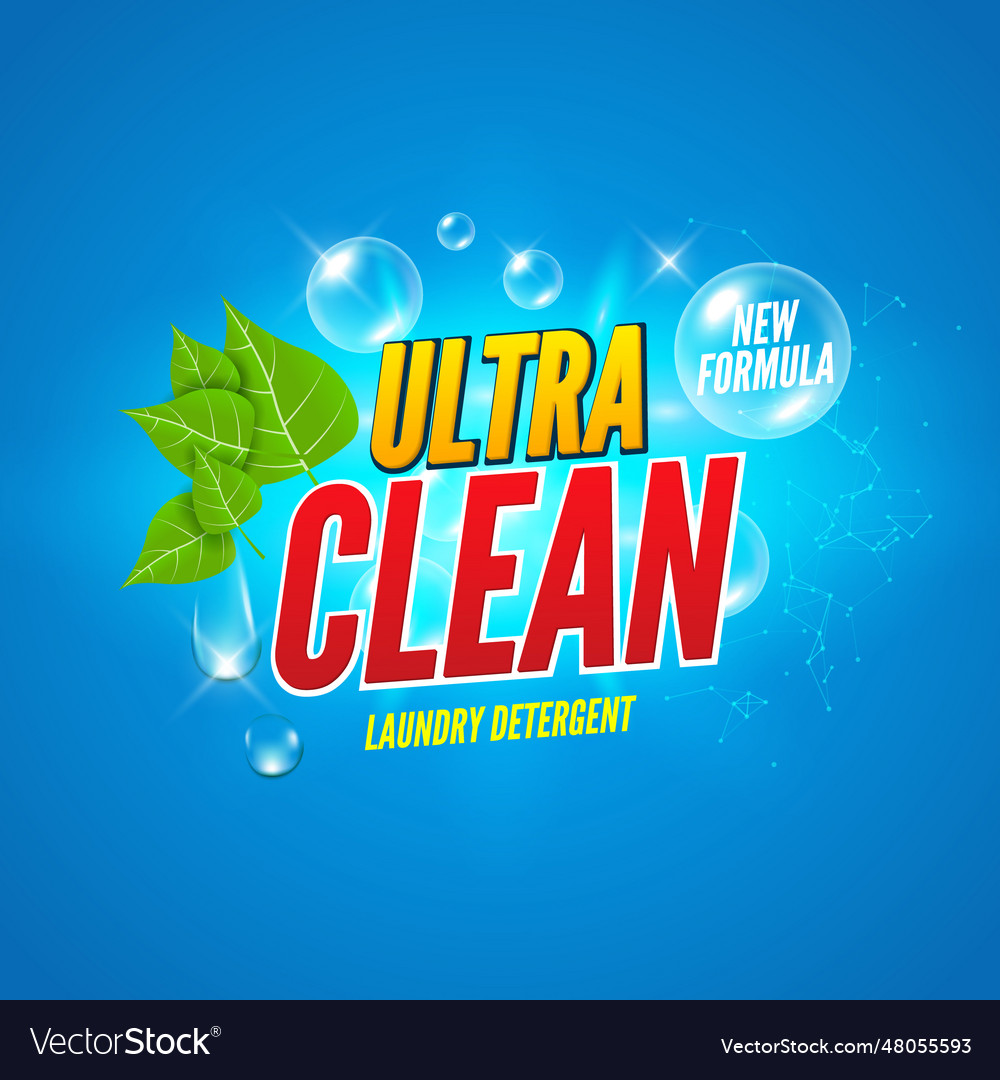 Soap Package Design Wash Background Laundry Vector Image