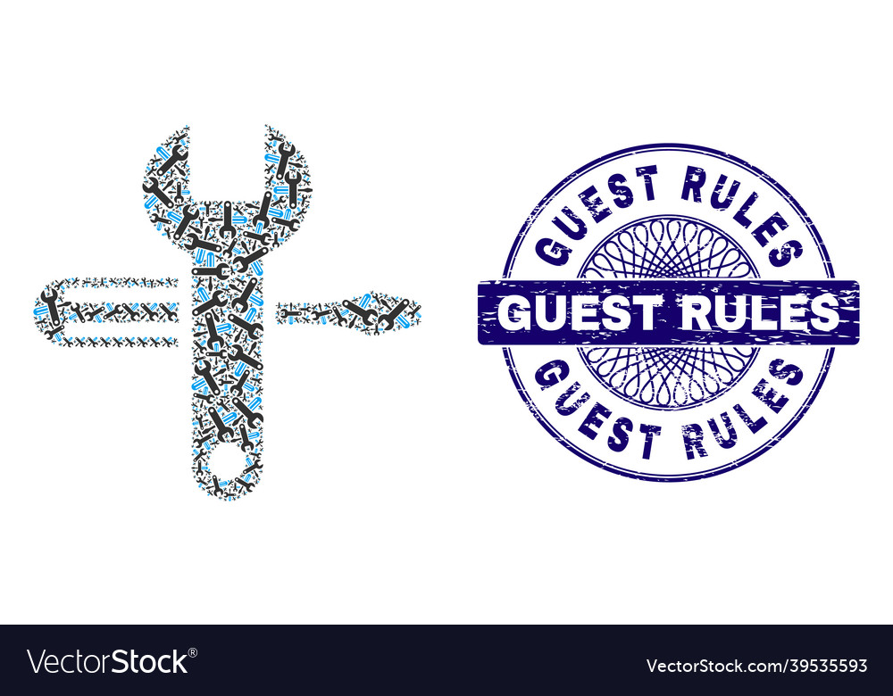 Tuning recursion collage of items vector image Tuning recursion collage of items