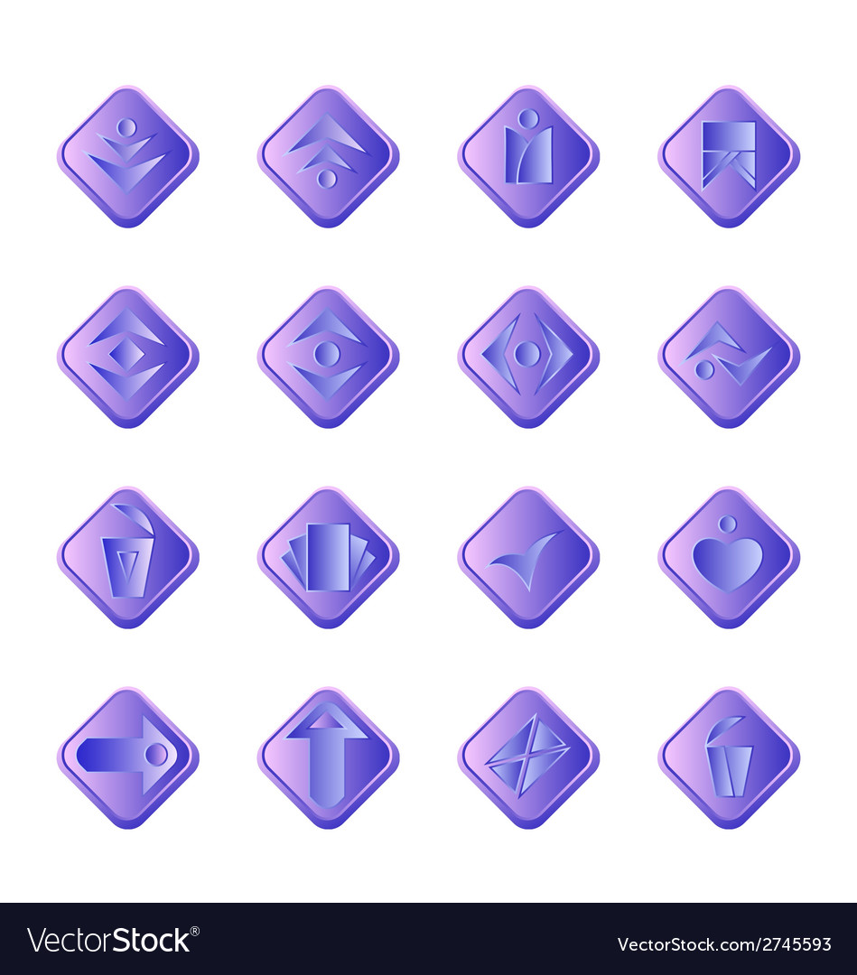 Web and computing icons with various symbols