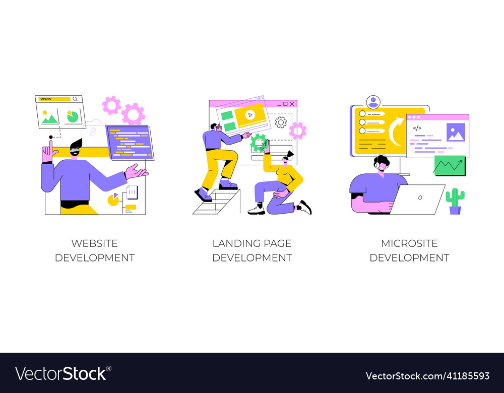 Webpage programming abstract concept vector image Webpage programming abstract concept