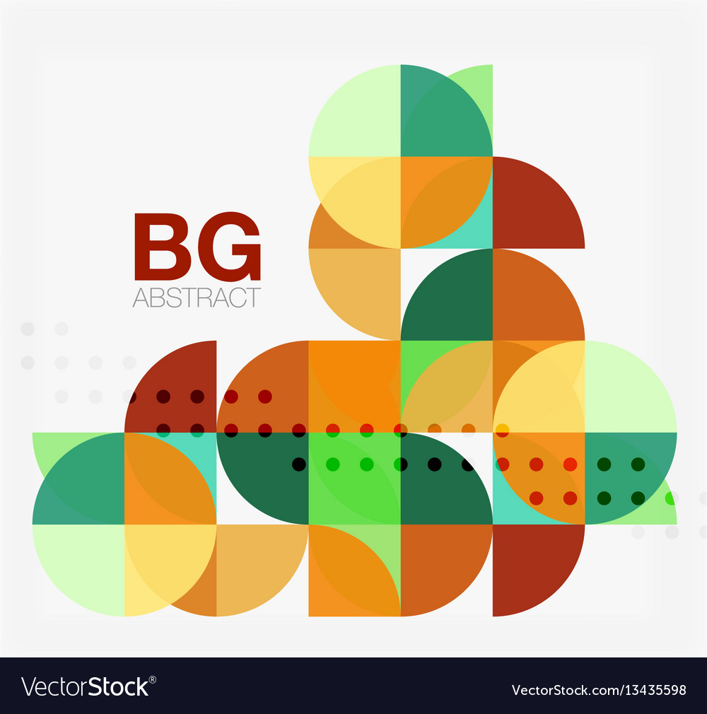 Abstract background of circle elements vector image Abstract background of circle elements