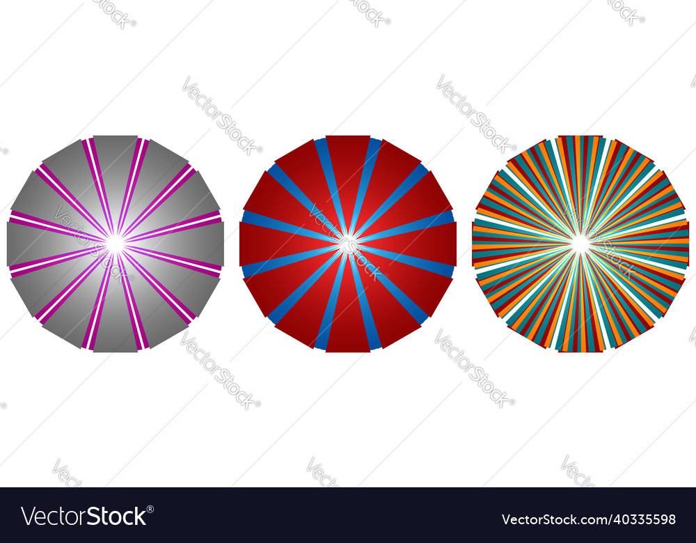 Abstract circles with overlapping spokes vector image Abstract circles with overlapping spokes