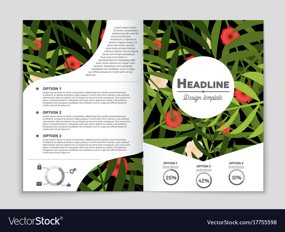 Abstract layout background set for art