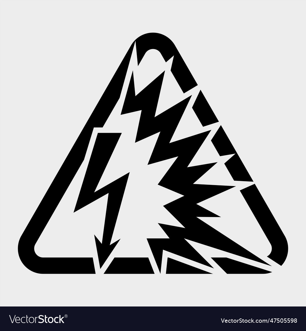 Arc flash symbol sign isolate on white background Vector Image