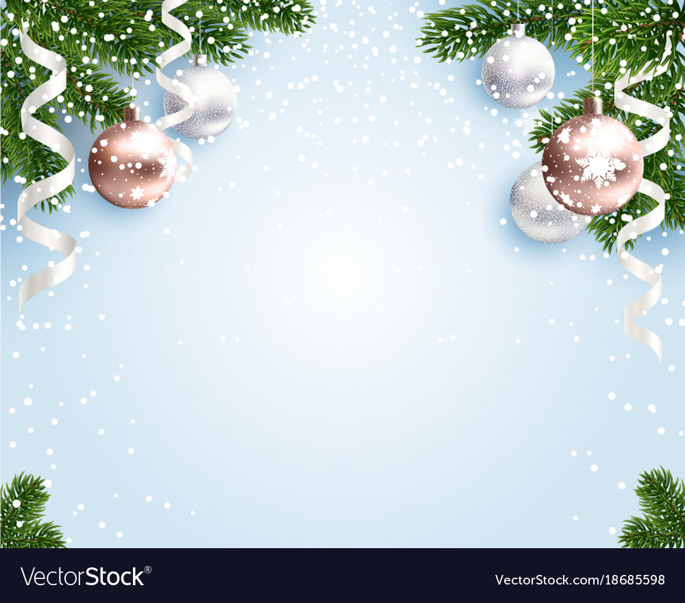 blank christmas background for congratulations vector image christmas blank