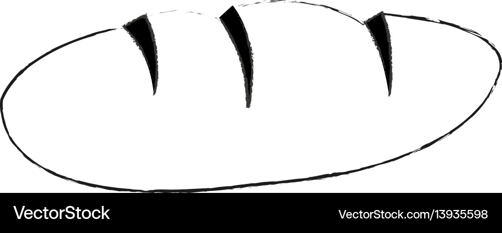 Bread loaf icon image Royalty Free Vector Image