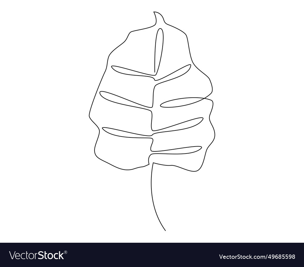 Continuous one simple single abstract line vector image Continuous one simple single abstract line
