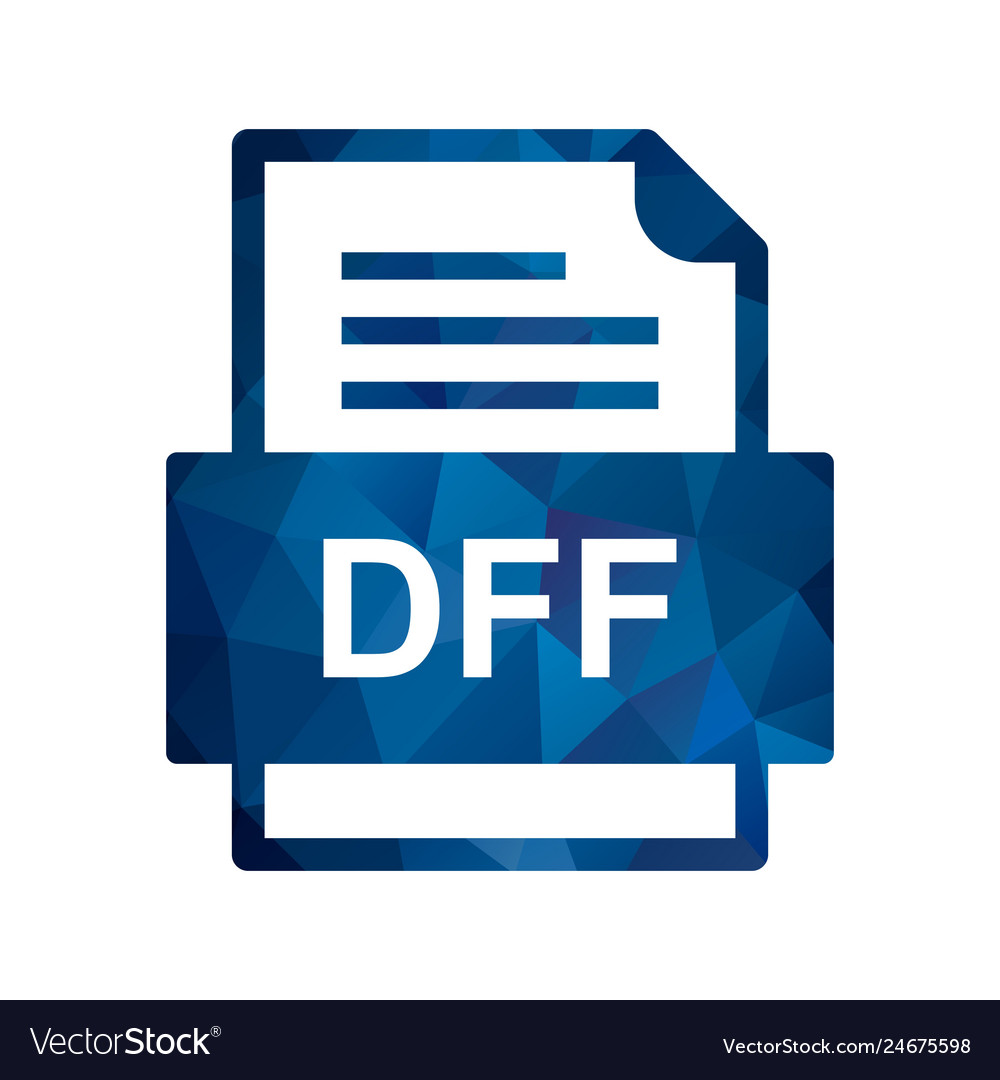 Dff file document icon