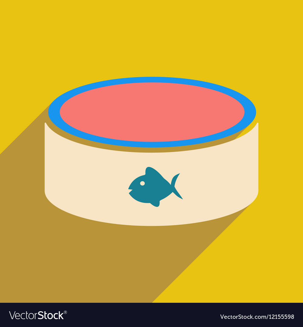 Flat with shadow icon and mobile application cat