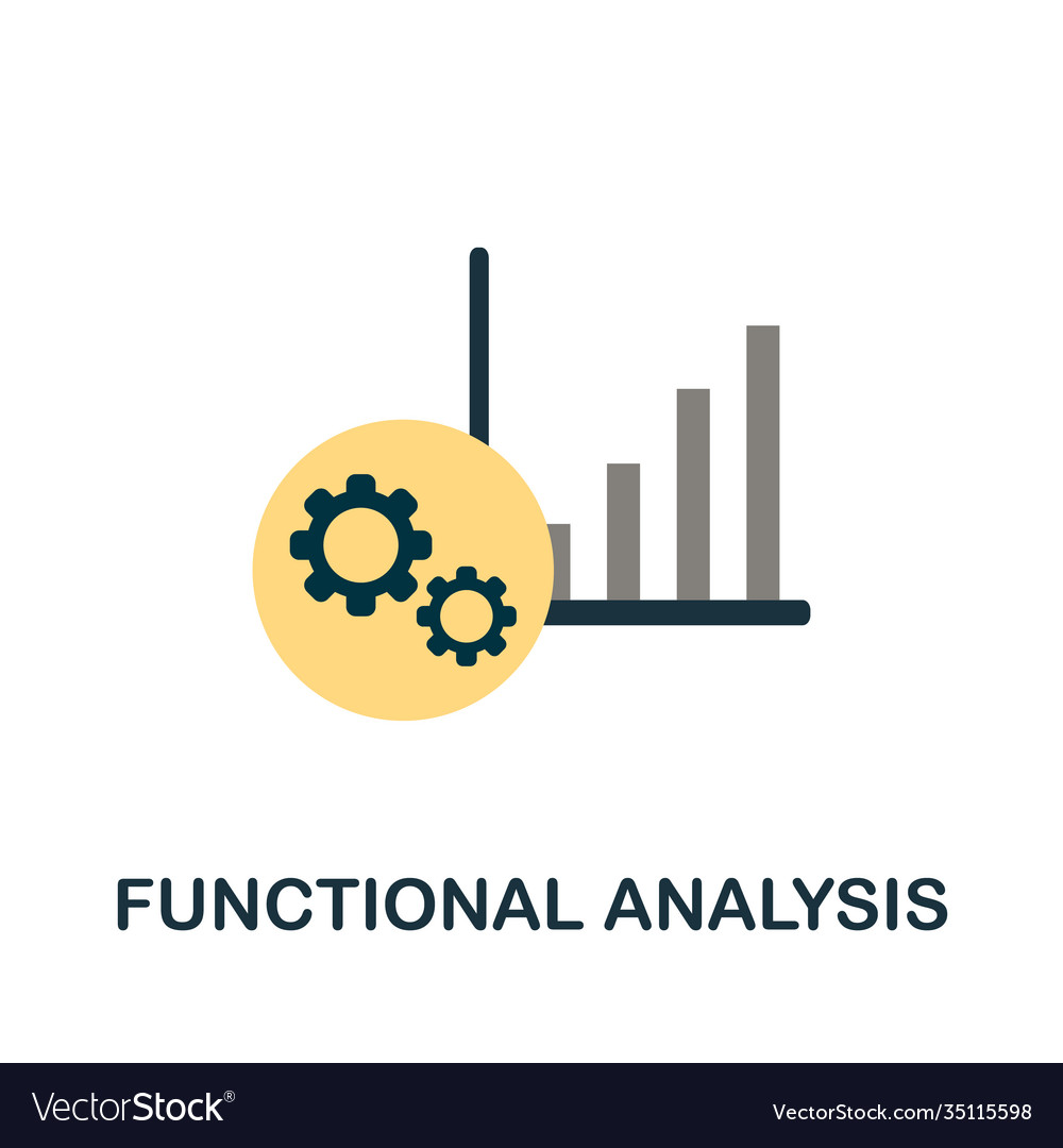 Functional analysis flat icon simple element from