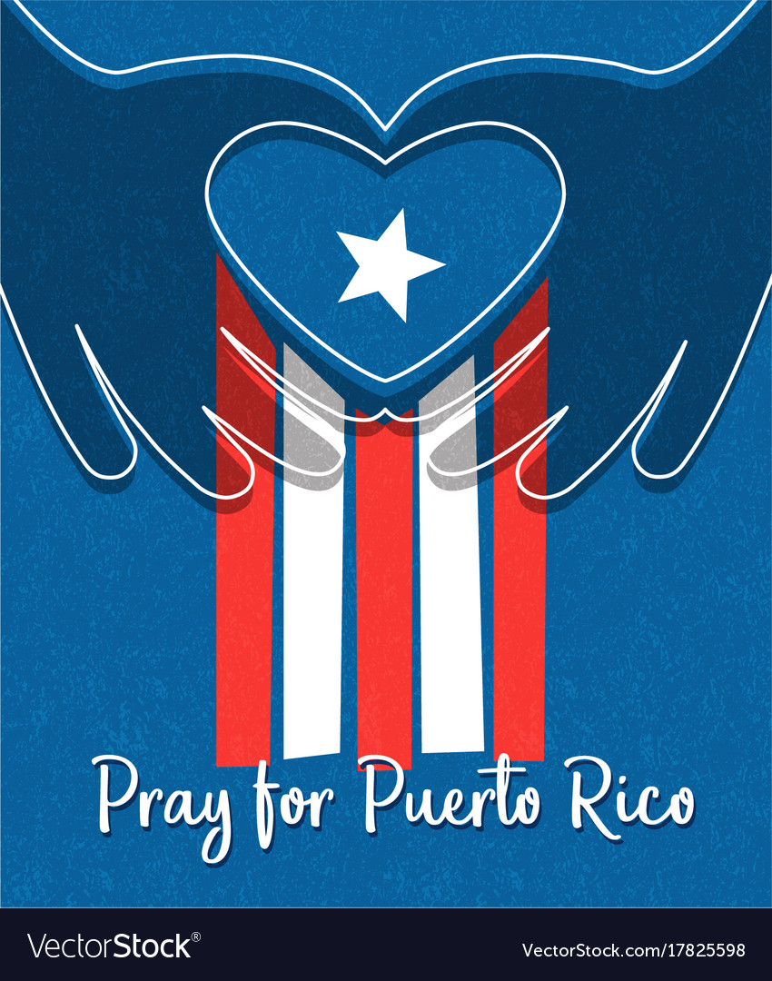 Hurricane relief for puerto rico design Royalty Free Vector