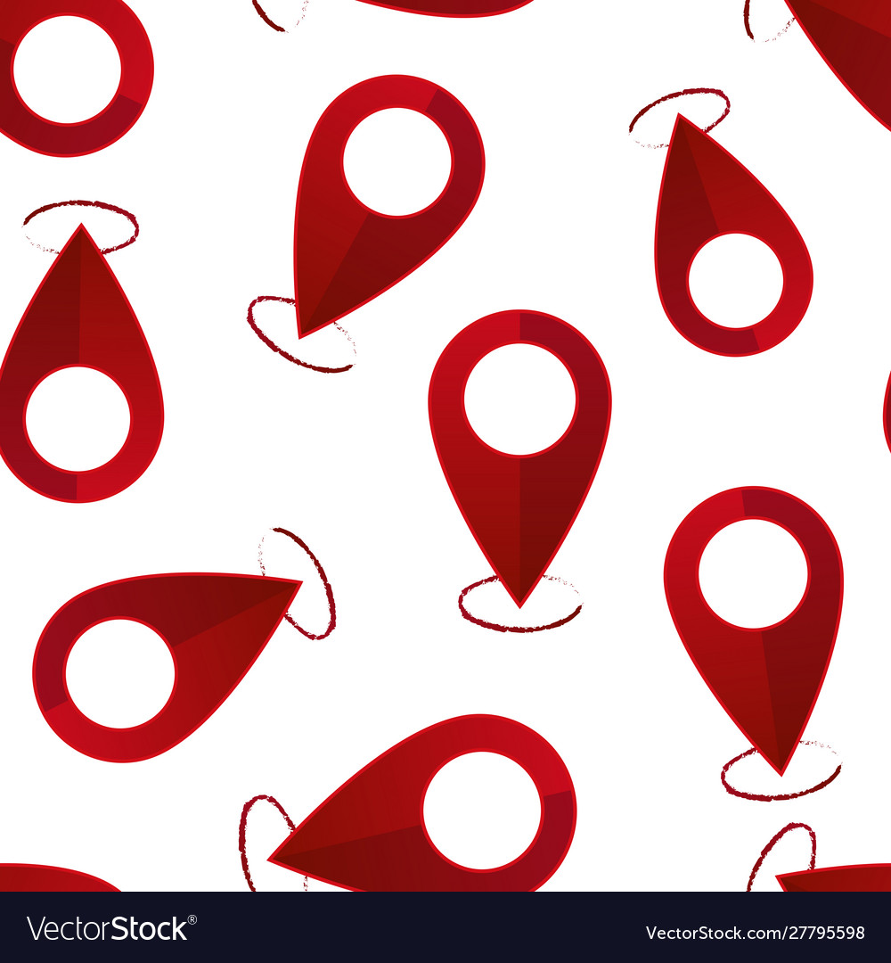 Image positioning on map mark icon red