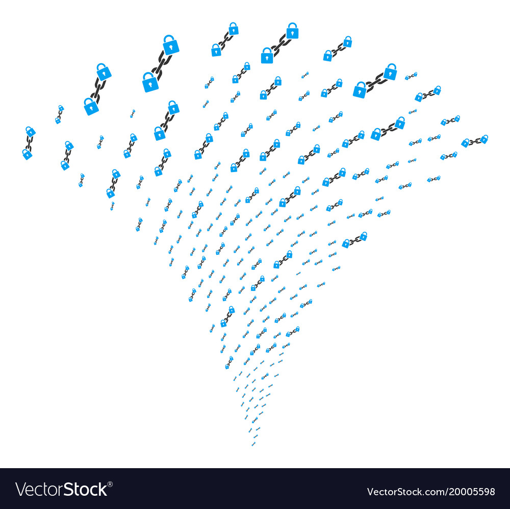 Lock blockchain fountain stream